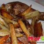 Pollo al forno con patate