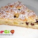 Crostata con crema al limone mele e uvetta