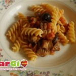 pasta con funghi e pancetta