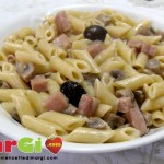 Penne con funghi portobello