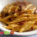 Fusilli con speck e radicchio trevigiano