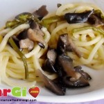 Troccoli con funghi e asparagi