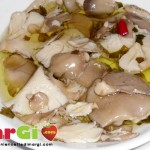 Funghi pleurotus sott'olio