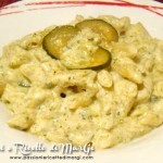 Pasta con crema di zucchine e robiola