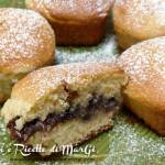 muffin con cuore di nutella