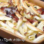 Pasta speck e radicchio al forno