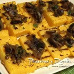 Polenta alla piastra con funghi