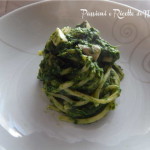 troccoli con cime di rapa e funghi