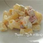 pasta con fiori di zucca panna e prosciutto