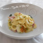 pasta con zucchine prosciutto e scamorza