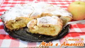 Crostata di Mele e Amaretti con crema Frangipane